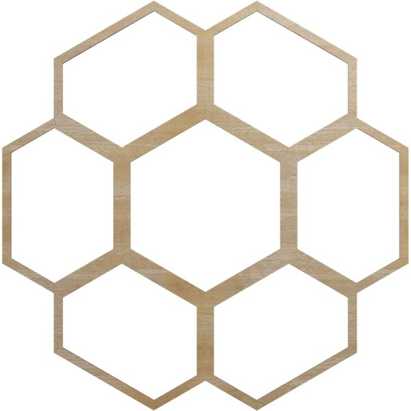 Ekena Millwork Florin Wood Fretwork Pierced Ceiling Medallion, Hickory, 32"OD x 13 5/8"ID x 1/4"T CMWP32X32X0250FOHI - main
